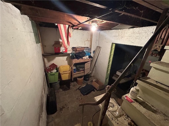 view of basement