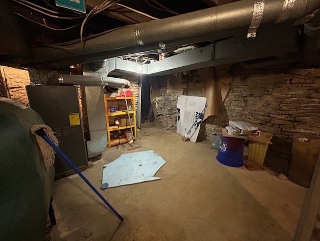 view of basement