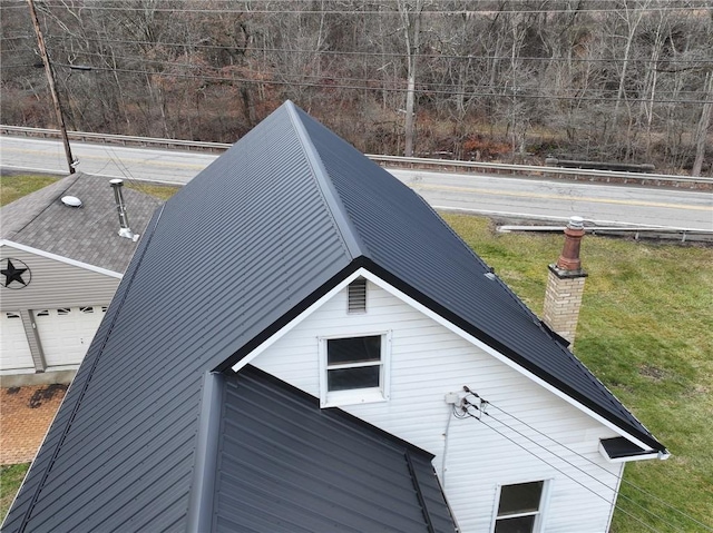 view of home's exterior with a garage