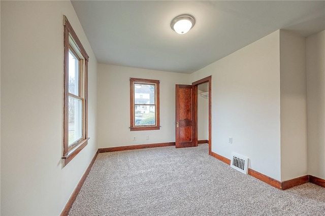 view of carpeted empty room