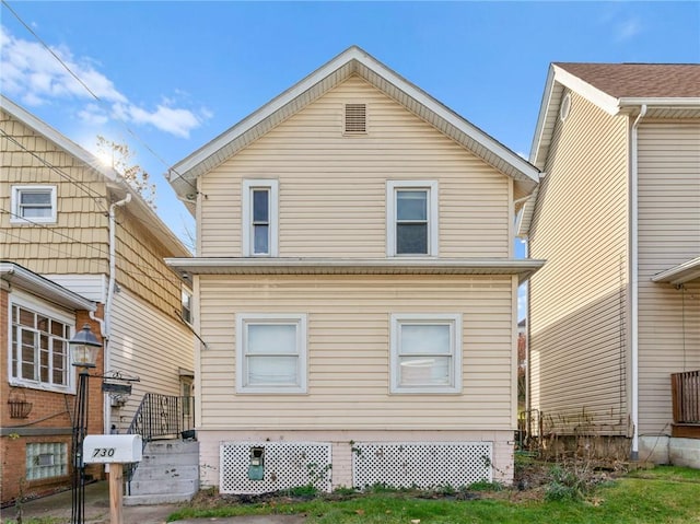 view of rear view of property