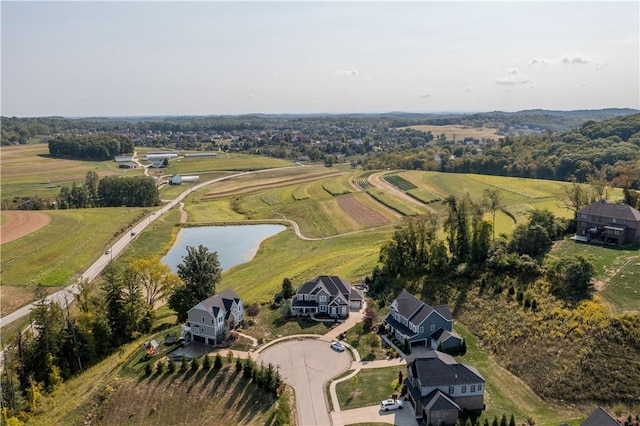 drone / aerial view featuring a rural view