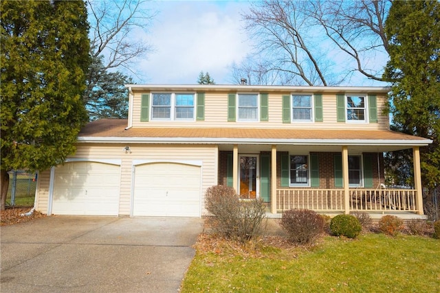 view of front of home with covered porch