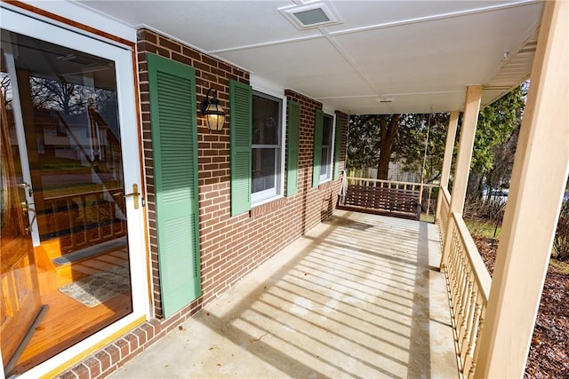 exterior space featuring a porch