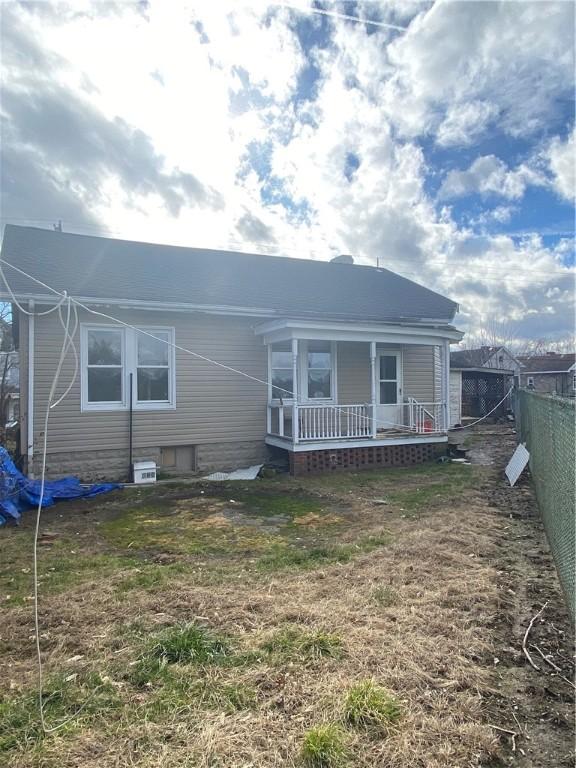 view of rear view of property