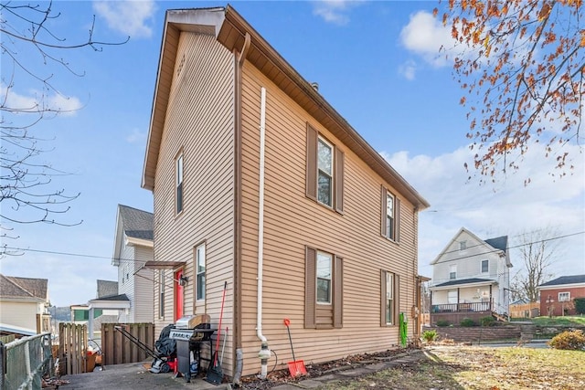 view of back of property