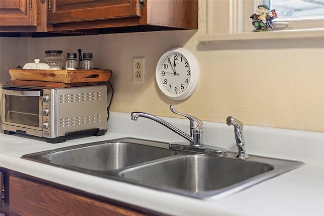 interior details featuring sink