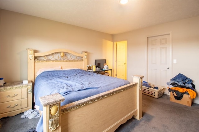 bedroom with carpet floors