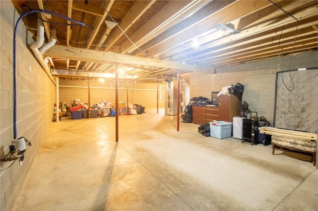 view of basement