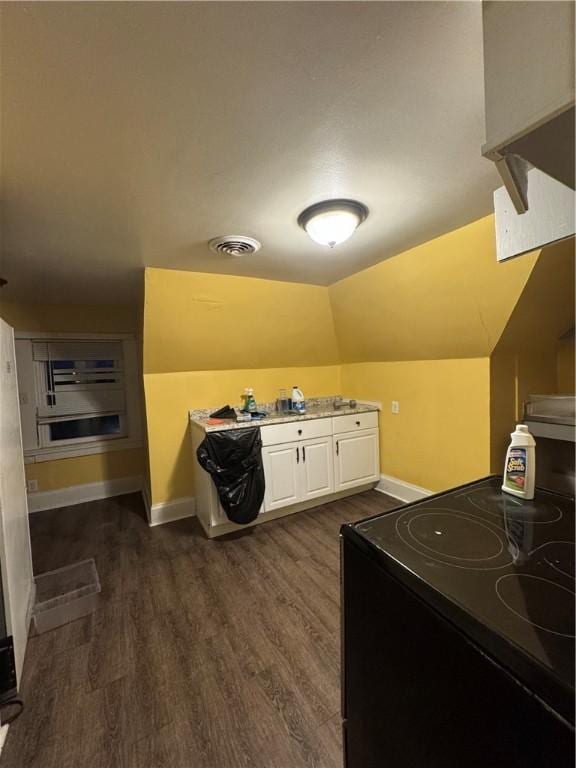 interior space featuring dark hardwood / wood-style floors