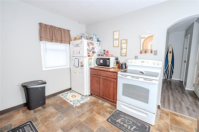 kitchen with white appliances