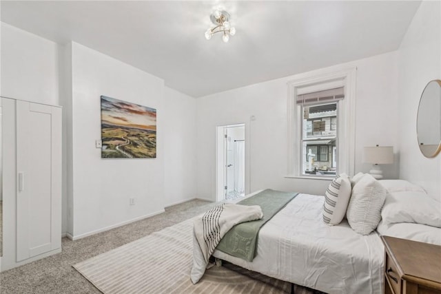 bedroom featuring carpet flooring