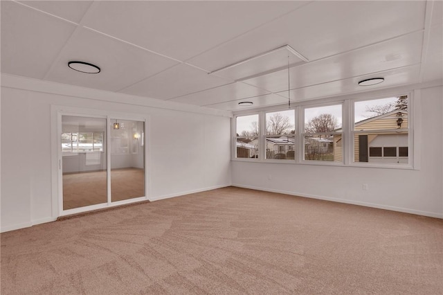 unfurnished sunroom with a wealth of natural light