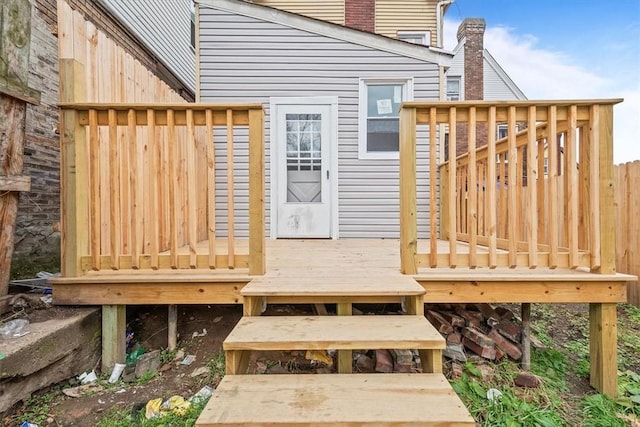 view of wooden terrace