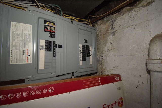 utility room with electric panel