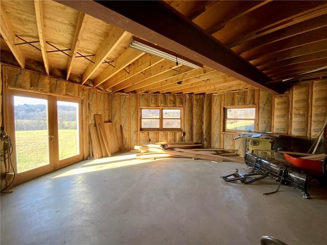 miscellaneous room featuring concrete floors