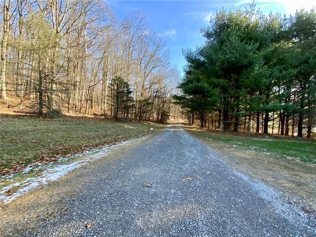 view of road