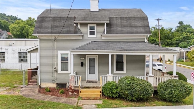 bungalow-style house featuring a porch