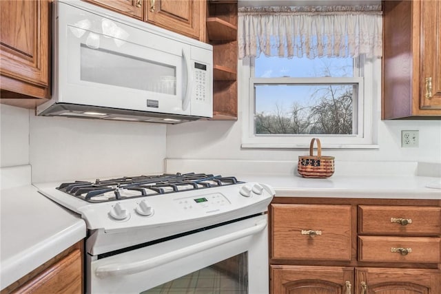 kitchen featuring white appliances