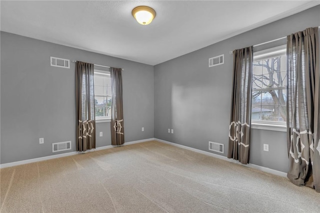 spare room with carpet floors and a healthy amount of sunlight