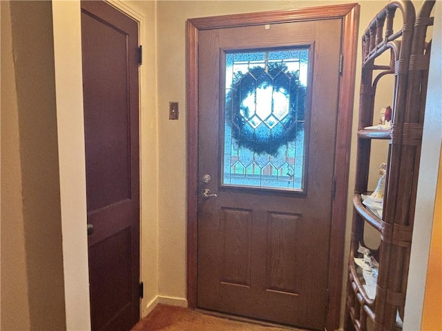 view of doorway to outside