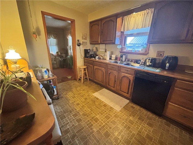 kitchen with dishwasher and sink