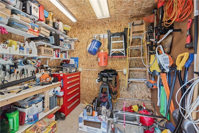 view of storage room