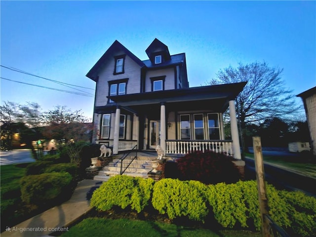 victorian home featuring a porch