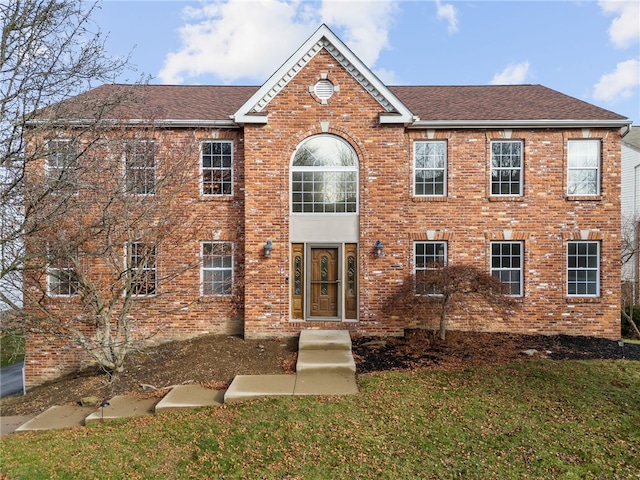 view of front of house with a front yard