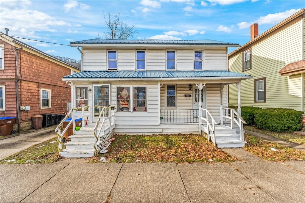 view of front of home with a porch