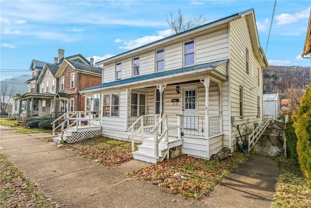 view of front of home featuring a porch