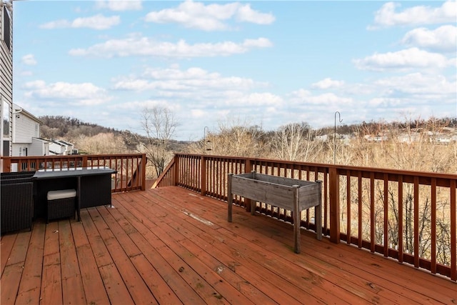 view of wooden terrace