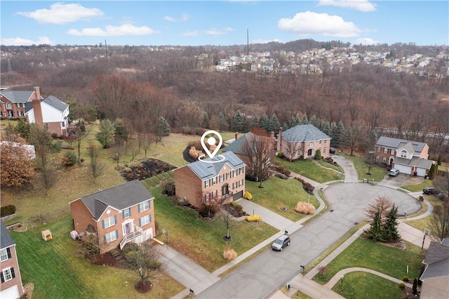 birds eye view of property