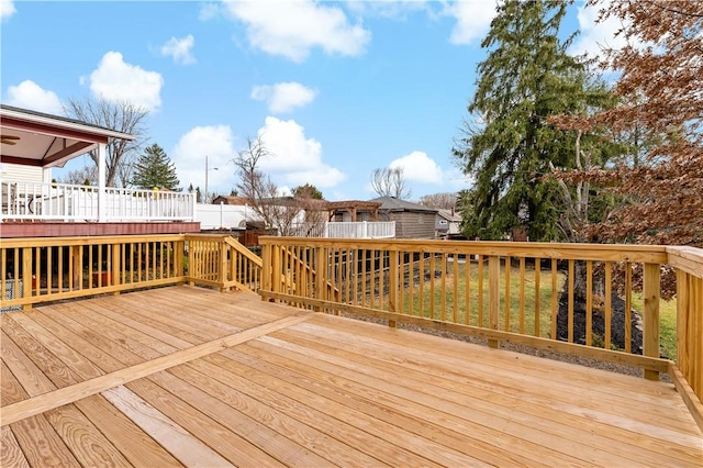 view of wooden terrace