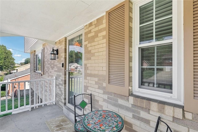 balcony with a porch