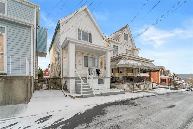 view of front of house with a porch