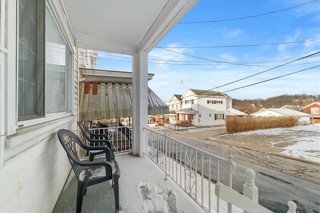 balcony with covered porch