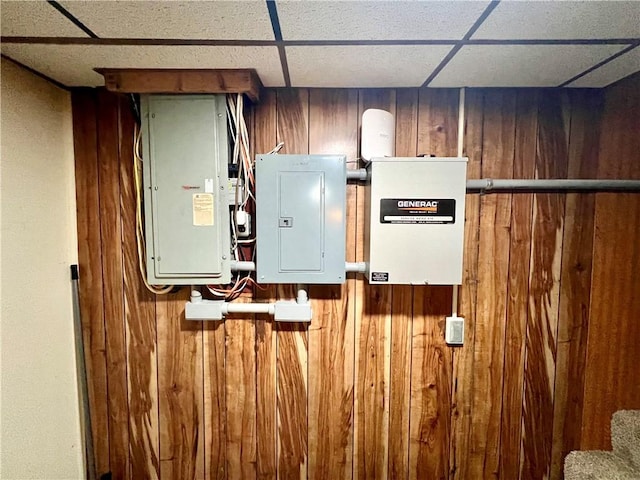 utility room with electric panel