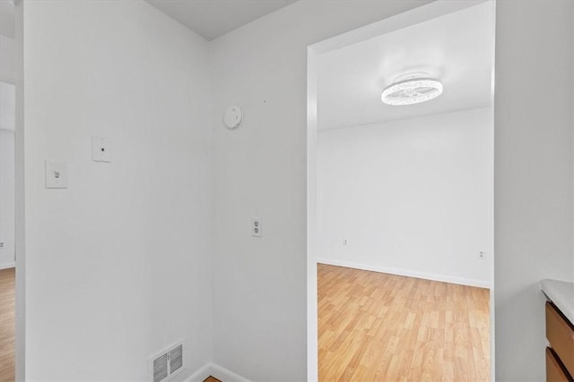 interior space featuring light hardwood / wood-style flooring