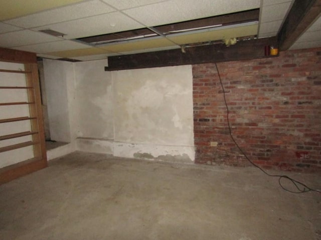 view of basement