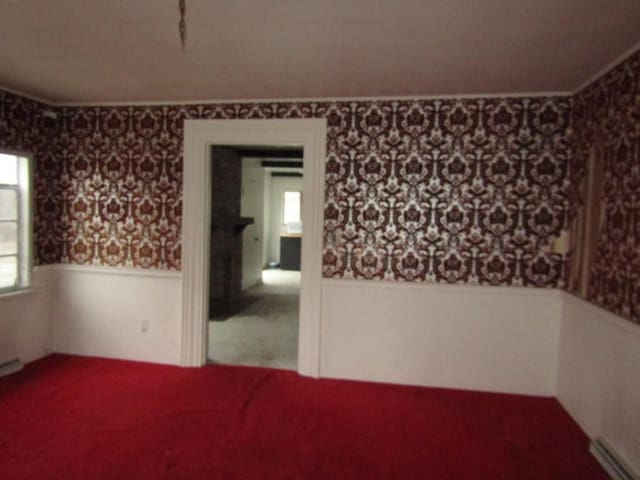 view of carpeted empty room