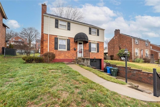 front of property with a front yard