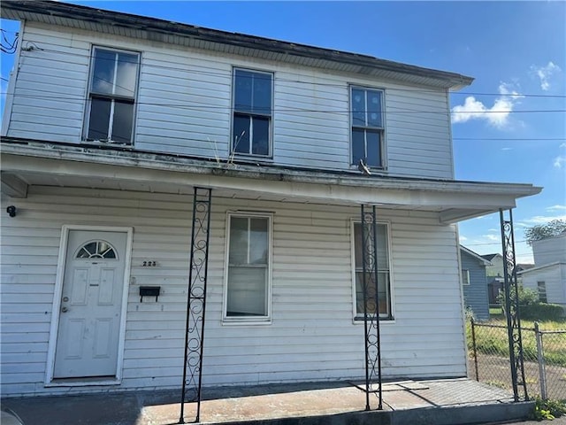 exterior space with a porch