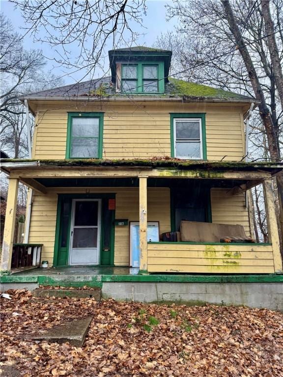 view of front of home with a porch