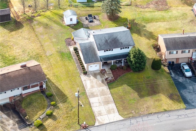 birds eye view of property