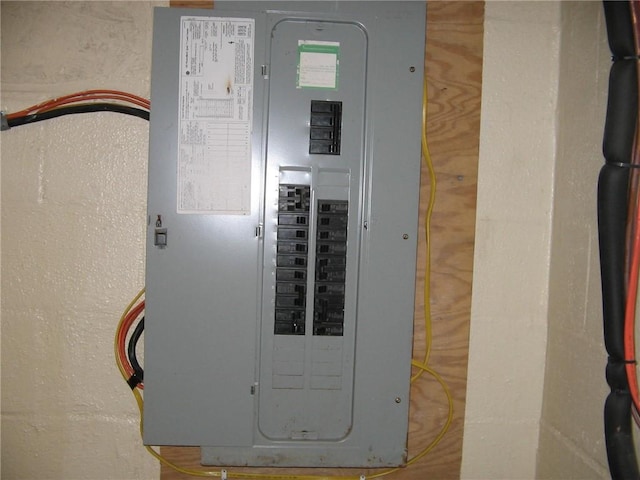 utility room with electric panel