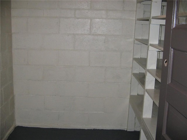 view of basement