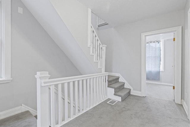 stairs with carpet