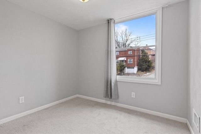 view of carpeted empty room