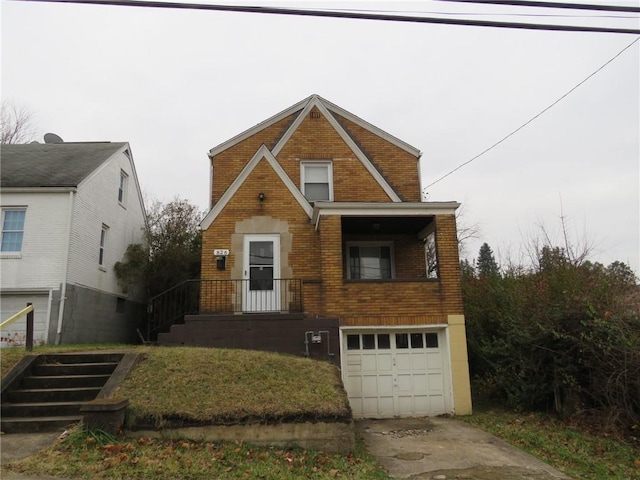 front facade featuring a garage